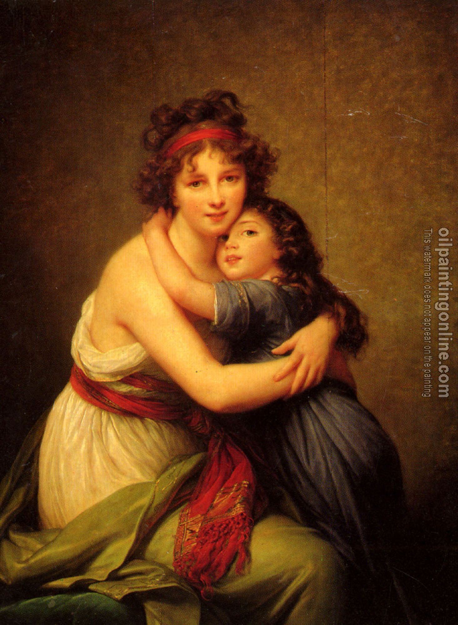 Louise Elisabeth Vigee Le Brun - Madame Vigee-Le Brun and her daughter